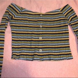 Off the shoulder long sleeve